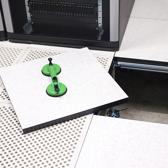 Raised access flooring